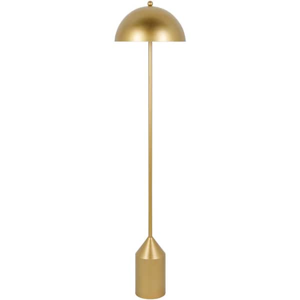 Elder EER-004 59 in. H x 14 in. W x 14 in. D Accent, Gold, Standard, Floor Lamp