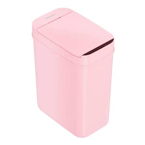 3 Gal./10 L Pink Sensor Bathroom Trash Can, Slim and Space-Saving Garbage Bin for Bedroom, Home, Office, Kitchen