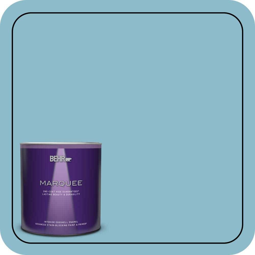 1 qt. #S460-3 Blue Echo One-Coat Hide Eggshell Enamel Interior Paint & Primer price history on PriceWatchPro