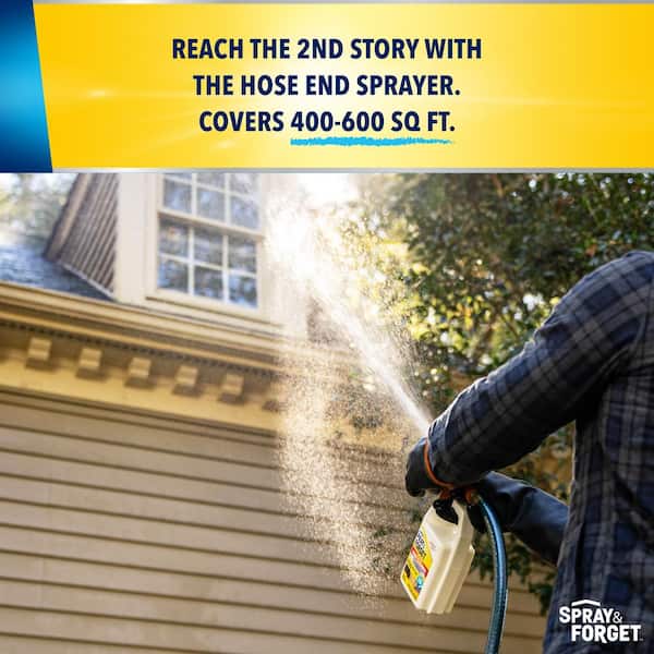 Spray & Forget 32 oz. Super Concentrated Revolutionary Roof Cleaner Hose End  SF150 - The Home Depot