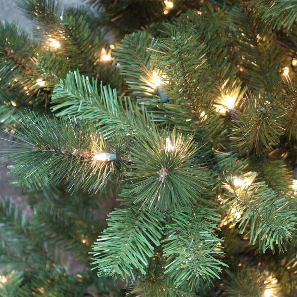 Home Accents Holiday - 12 ft. Noble Fir Quick-Set Artificial Christmas Tree with 1450 Clear Lights