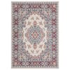 Home Dynamix Premium Sakarya Ivory/Red 5 ft. x 7 ft. Medallion Area Rug 2-7069-110