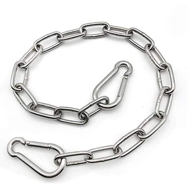 Angel Sar 20 in. Heavy Duty Stainless Steel Chain 550 lb. Capacity for Punching Bags Hanging Chair Hammocks Swing