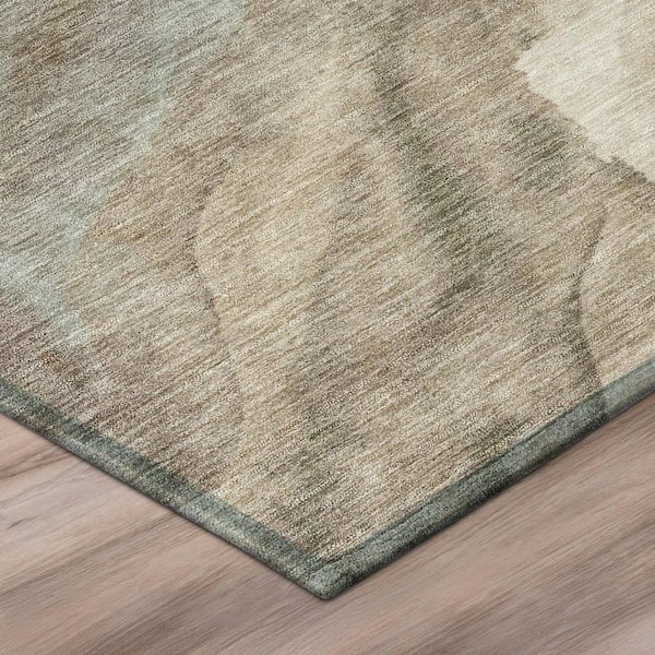 Chantille Machine Washable Indoor/Outdoor Abstract ACN3026 Taupe 10 ft. x 14 ft. Area Rug