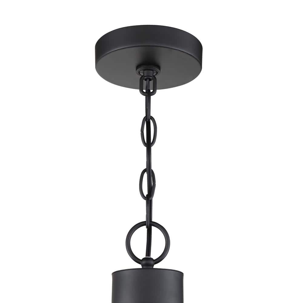 Flat Black Globe Cluster Pendant Light with Clear Glass Shades