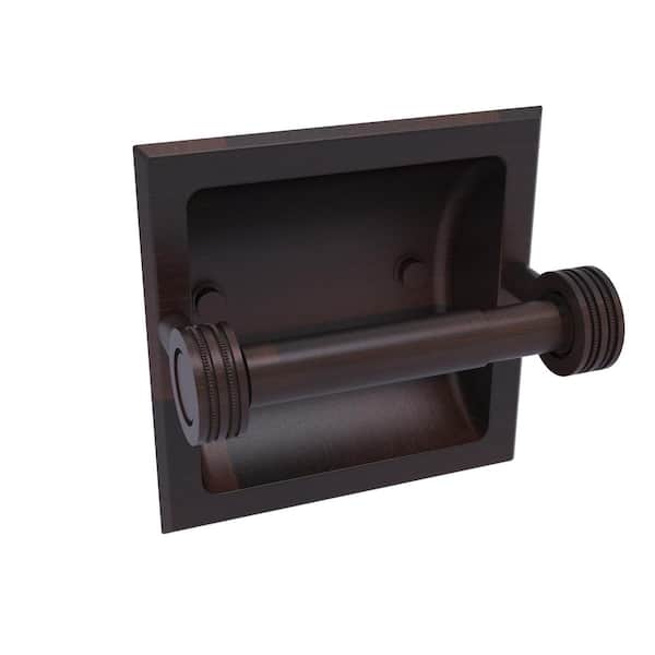 Allied Brass Continental Recessed Toilet Tissue Holder with Dotted Accents in Venetian Bronze