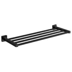 General Hotel Wall Mounted Train Racks in Matte Black