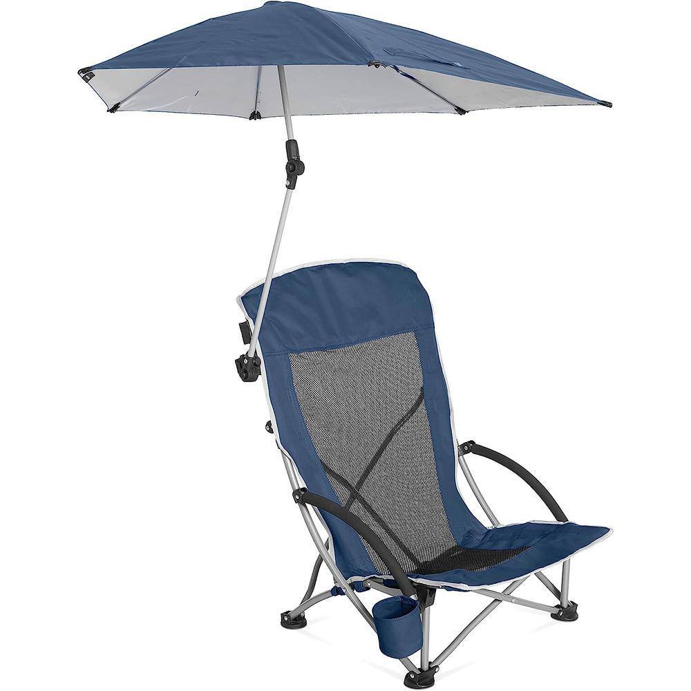 Beach Chair with UPF 50+ Adjustable Umbrella B094T1Z7ZY The Home Depot