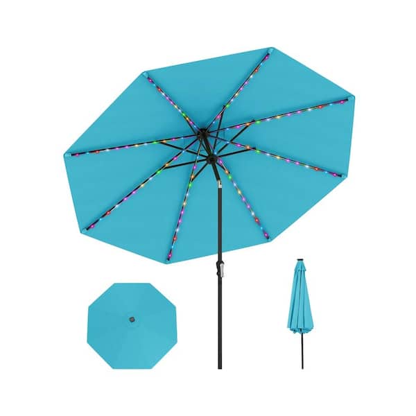 cantilever sunbrella patio umbrella Freeport 11-ft Octagonal Cantilever Patio Umbrella in Sunbrella Acrylic