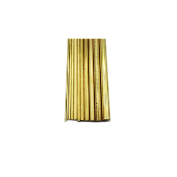 Round Brass Tube: 1/2 OD x 0.014 Wall x 12 Long (1 Piece) – ksmetals