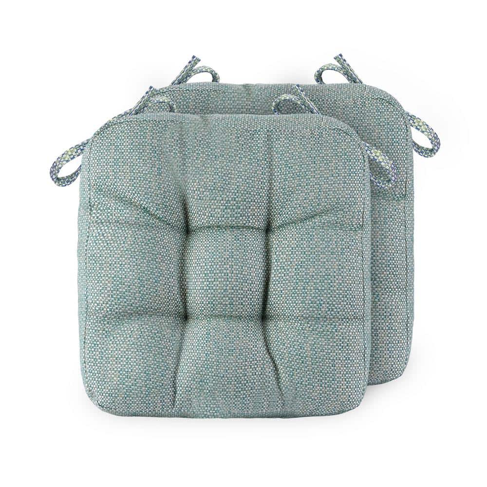 16.5 x 3.5 Green Outdoor Patio Lounge Chair Dining Chair Cushions in Seat (