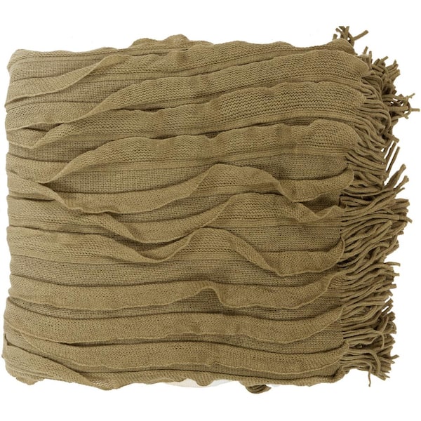 Artistic Weavers Vivica Olive Acrylic Throw Blanket