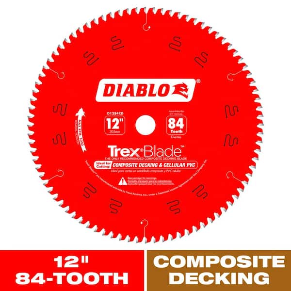 DIABLO TREXBlade 12 in. x 84-Tooth Composite Material/Plastics Circular Saw Blade