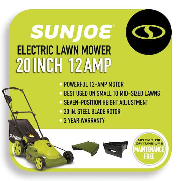 Have a question about Sun Joe Mow Joe 20 in. 12 Amp Corded