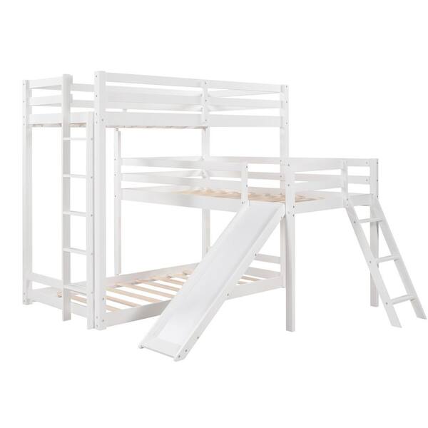 Triple Bunk Bed Twin Over, Whalen Loft Bed Assembly Instructions