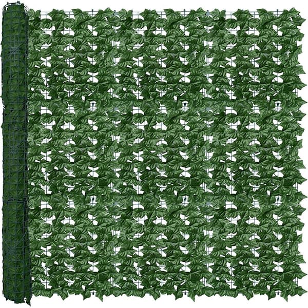 Unbranded 60 in. x 120 in. Creen Faux Greenery Ivy Vine Leaf Fence Panels for Patio Balcony Garden Wall Decor