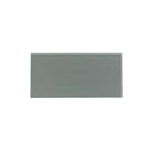 Aspect 6 in. x 3 in. Glass Decorative Wall TileSteel (8-Pack) A5071 ...