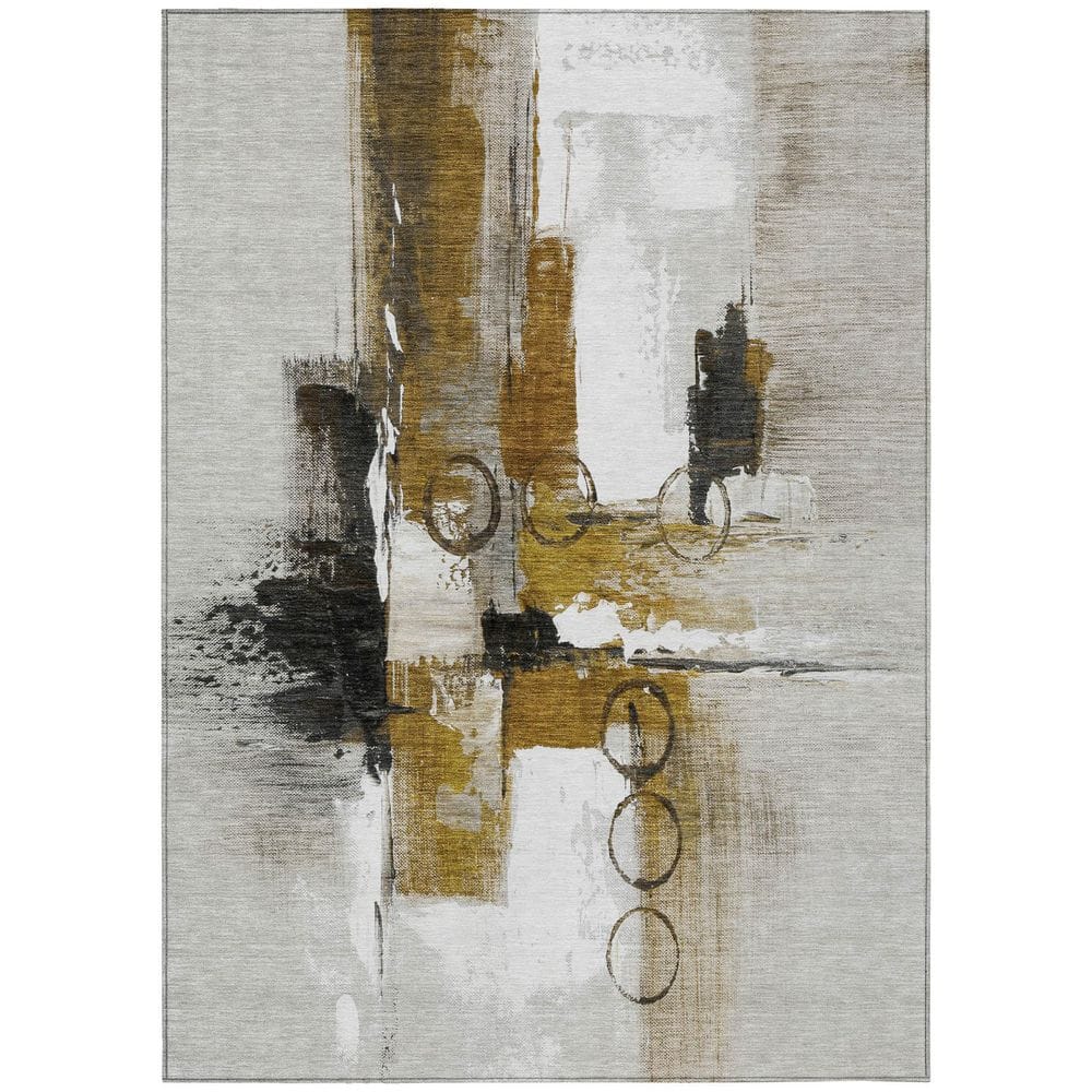 Chantille Machine Washable Indoor/Outdoor Abstract ACN2751 Brown 5 ft. x 7 ft. 6 in. Area Rug price history on PriceWatchPro