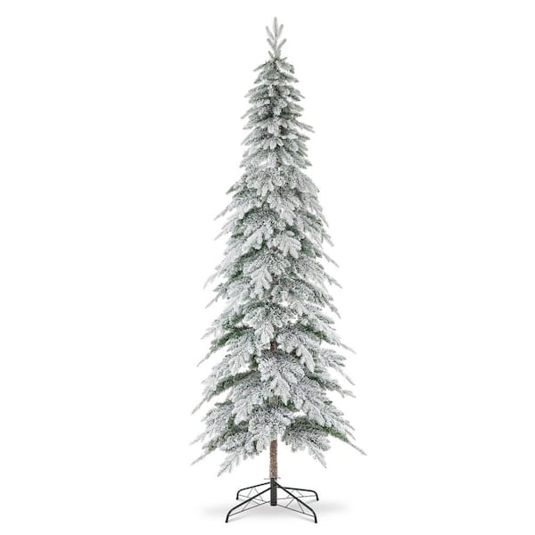 Sparkling White Christmas Tree Pre-lit With Warm White LED Lights (6ft