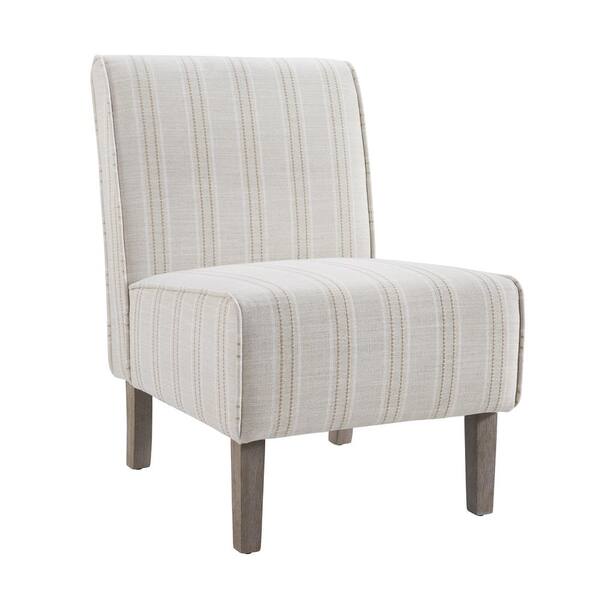 striped slipper chair