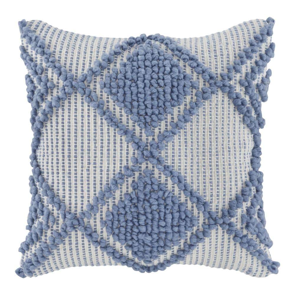 Hampton Bay 20 in. x 20 in. Lake Square Outdoor Throw Pillow ZZPI001