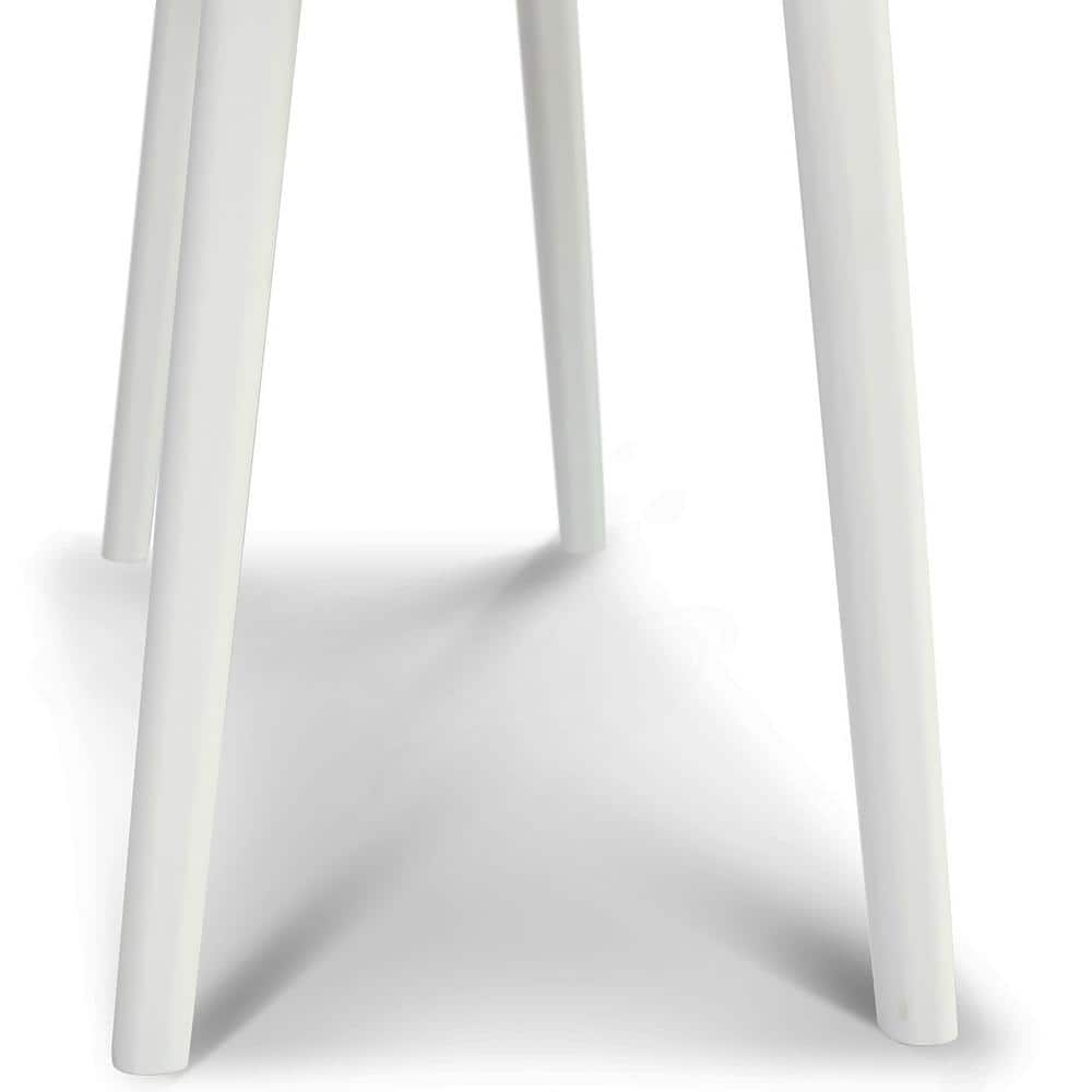 Bianco Flair 49" White Carrara Marble Writing Desk with Sleek Storage Drawers