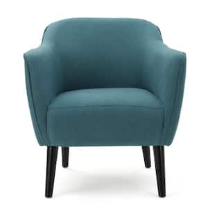 Alphonse Dark Teal Fabric Armchair