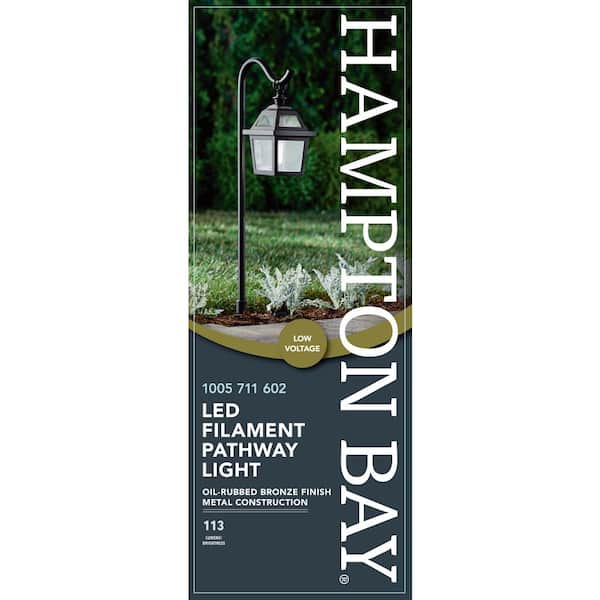 Hampton Bay Coffeeville Low Voltage Oil-Rubbed Bronze LED Outdoor Landscape  Path Light JLW1501H-3 - The Home Depot
