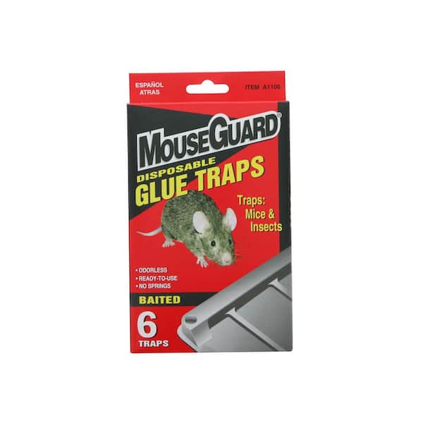 PESTGUARD MouseGuard Disposable Glue Traps for Mice and Insects (6