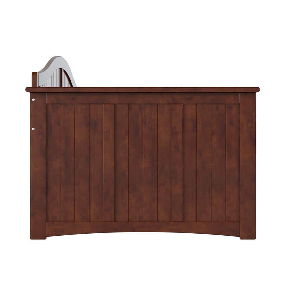 Nantucket Twin Walnut Wood Daybed with Slats