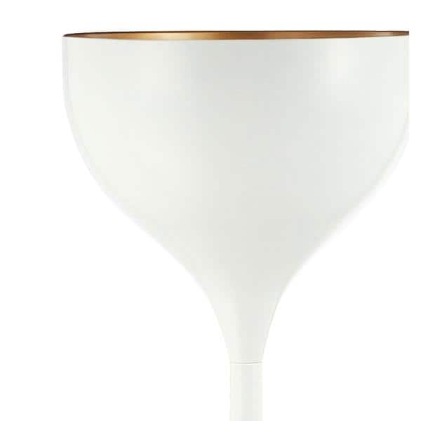 Joyce 69.5" White Metal LED Arc Floor Lamp