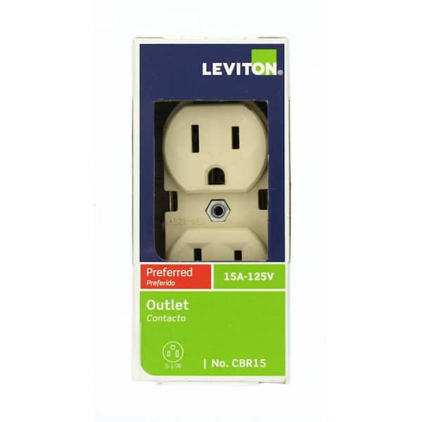 15 Amp 125 V Commercial Grade Duplex Outlet/Receptacle, Ivory (1-Pack) CBR15-I