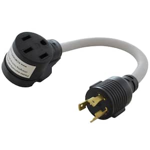 1.5 ft. 30 Amp 250-Volt L6-30P Locking Plug to 50 Amp Electric Vehicle Adapter Cord for Tesla