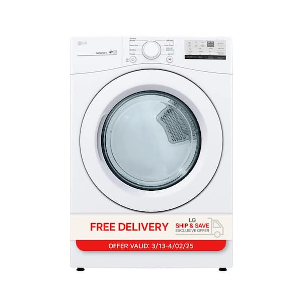 7.4 Cu. Ft. Vented Stackable Gas Dryer in White with Sensor Dry