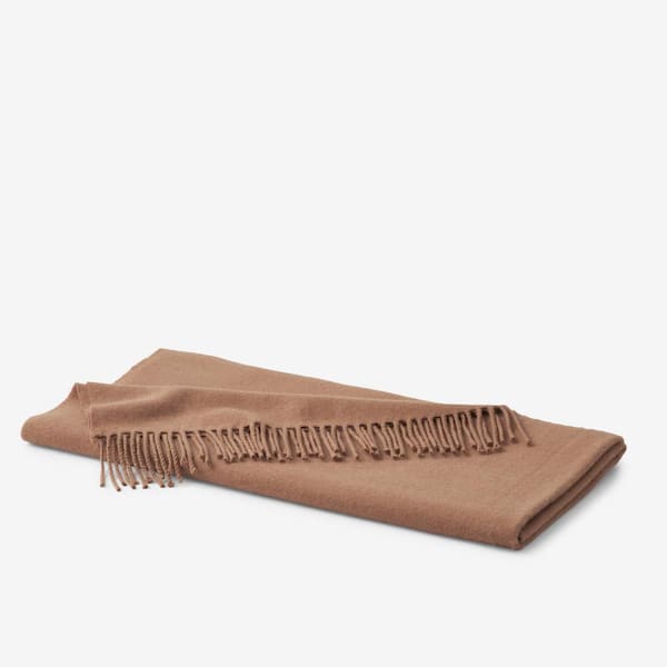The Company Store Legends Luxury Lambswool Toast Throw Blanket