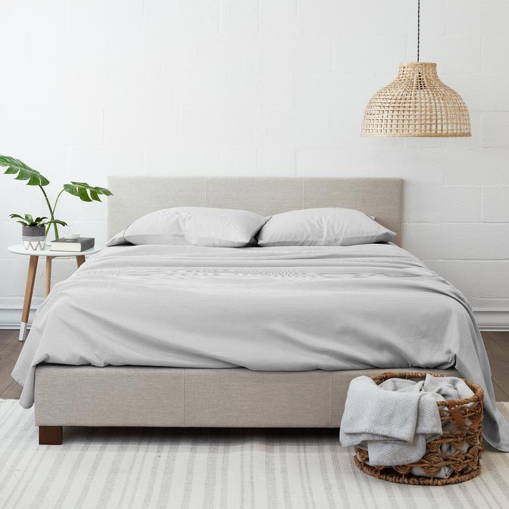 Gray Chevron Twin Deep Pocket Microfiber Sheet Set