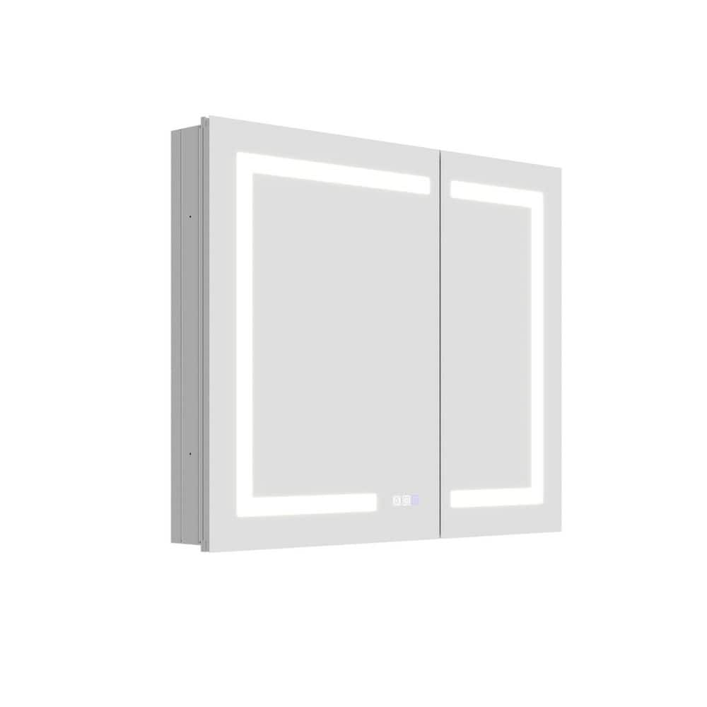 36 in. W x 30 in. H Rectangular UPVC Plastic Recessed / Surface Mount LED Medicine Cabinet with Mirror price history on PriceWatchPro