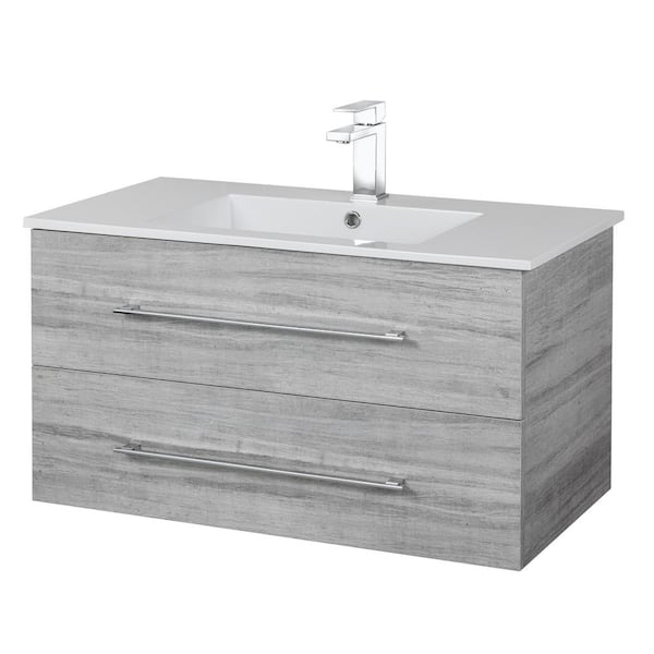 Cutler Kitchen and Bath Kato 36 in. W x 19 in. D x 20 in. H Single Sink ...