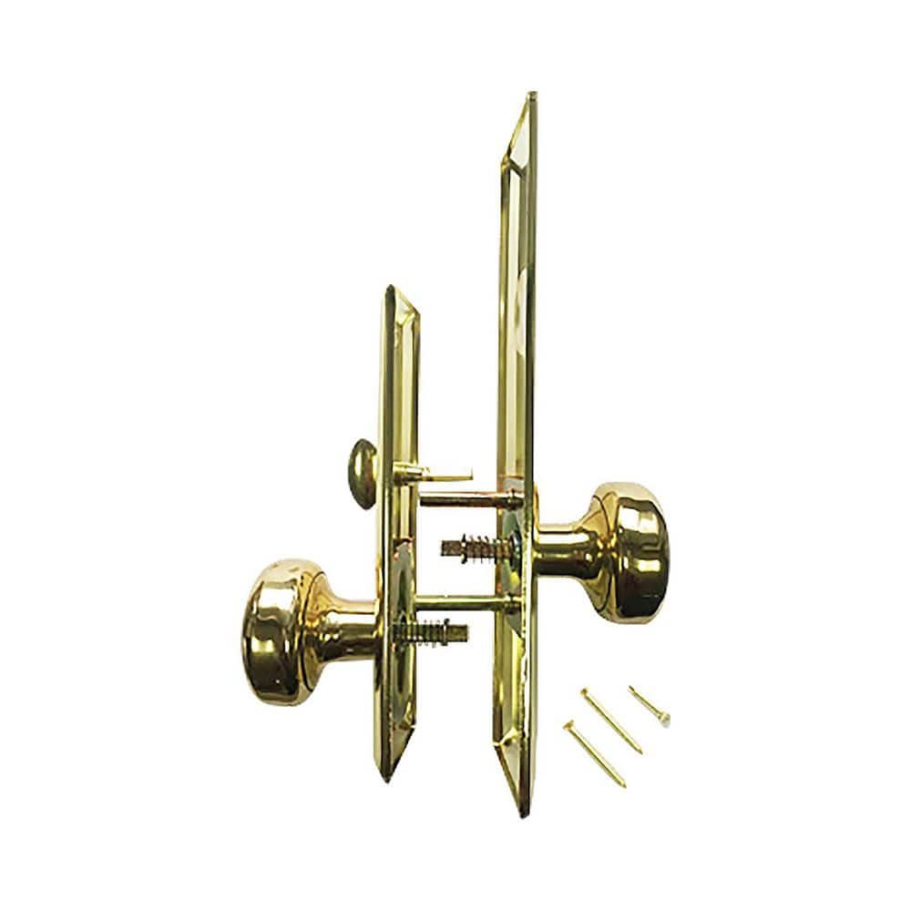 Replacement Trim For Mortise Lockset-2 Attached Knobs to inner and outer Face Plates-US3 Brass Finish price history on PriceWatchPro