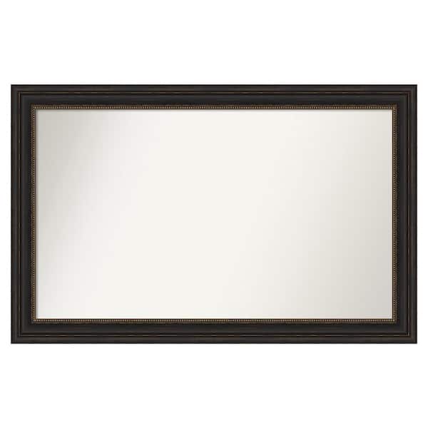 Amanti Art Accent Bronze 47 in. x 30 in. Custom Non-Beveled Polystyrene Antique Framed Bathroom Vanity Wall Mirror
