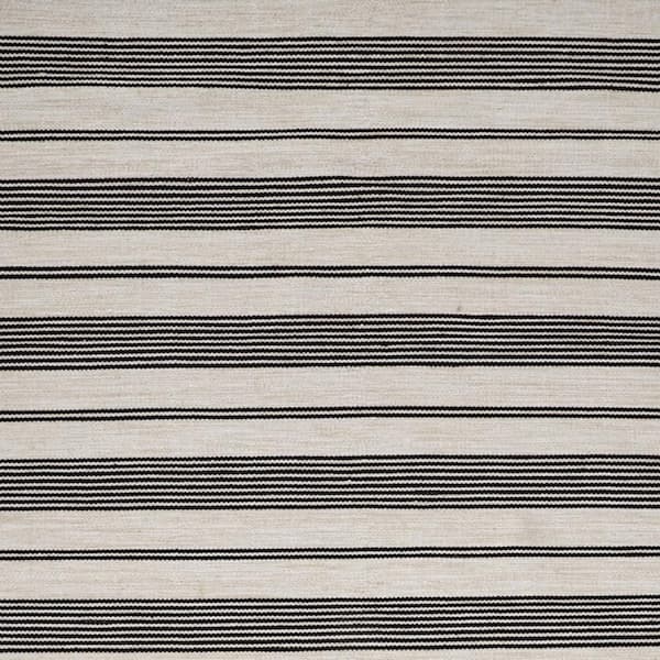 Black and White Striped 10 ft. x 14 ft. Area Rug