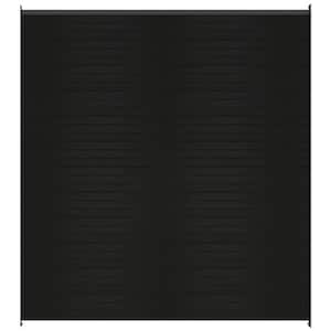 UltraEasy Fencing 6 ft. H x 6 ft. W Indian Ebony Wood Plastic Composite Horizontal Fence Section with Gray Frame