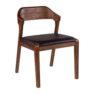 Rasmus Chestnut Wire-Brush Dining Chair with Cushion