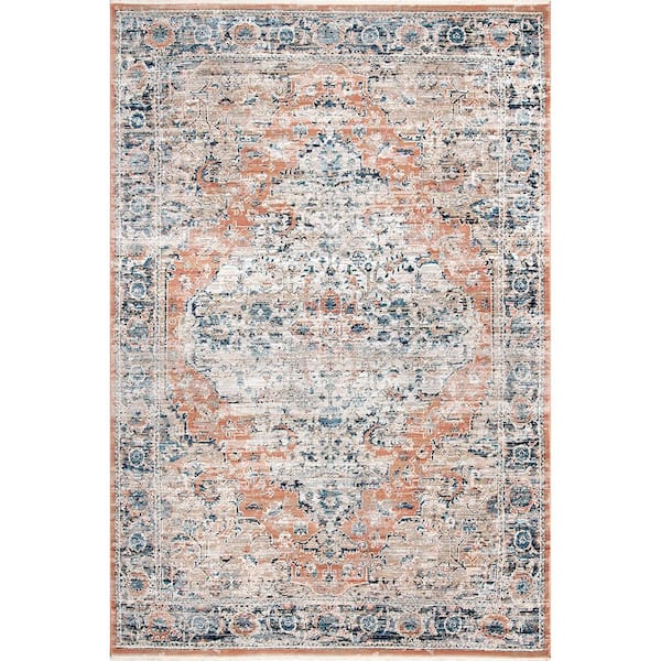 Home Decorators Collection Piper Shaded Snowflakes Beige 4 ft. x 6 ft. Area Rug
