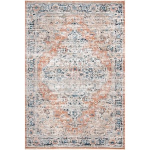 Piper Shaded Snowflakes Beige 5 ft. x 7 ft. Area Rug