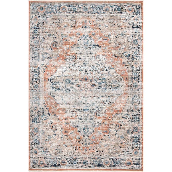 Home Decorators Collection Piper Shaded Snowflakes Beige 5 ft. x 7 ft. Area Rug