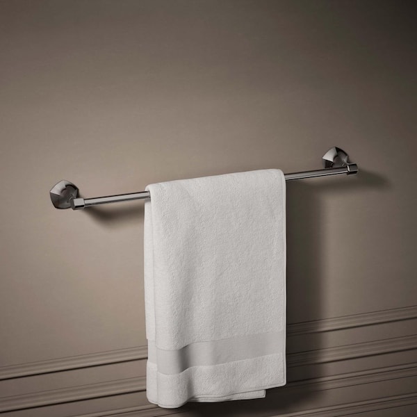 Occasion 24 in. Wall Mounted Towel Bar in Vibrant Titanium