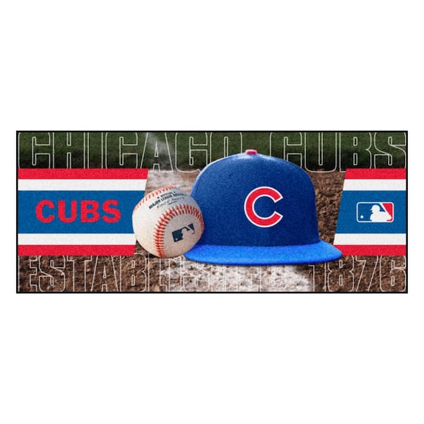 FANMATS Chicago Cubs 3 ft. x 6 ft. Baseball Runner Rug