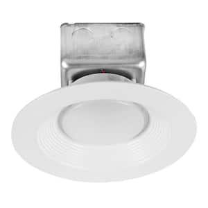 120-Watt Equivalent 15-Watt 6 in. Dimmable White Integrated LED Recessed Canless Retrofit Trim 120-277V Cool White 99616