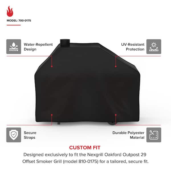Oakford Charcoal Grill with Offset Smoker Box Cover
